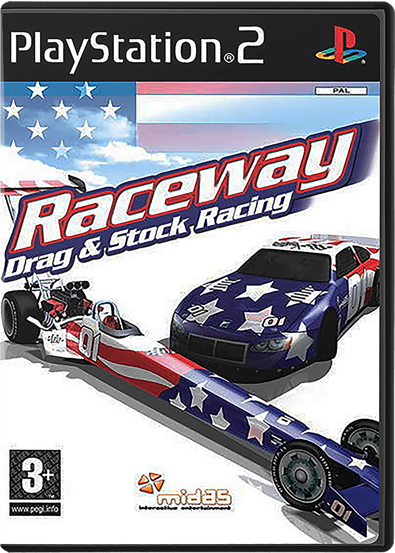 Raceway: Drag & Stock Racing box art for Playstation 2